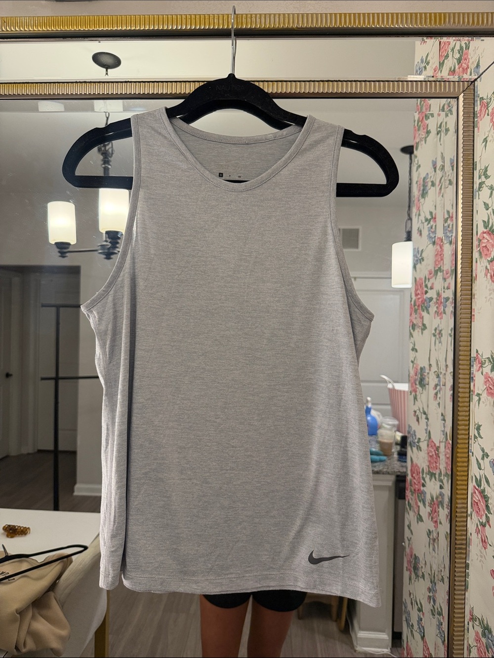 Nike Light Gray Women's Muscle Tee Tank